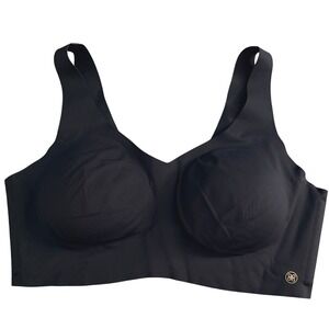 Honeylove Softform Wireless Bra in Vamp Black Bralette Size Large Seamless